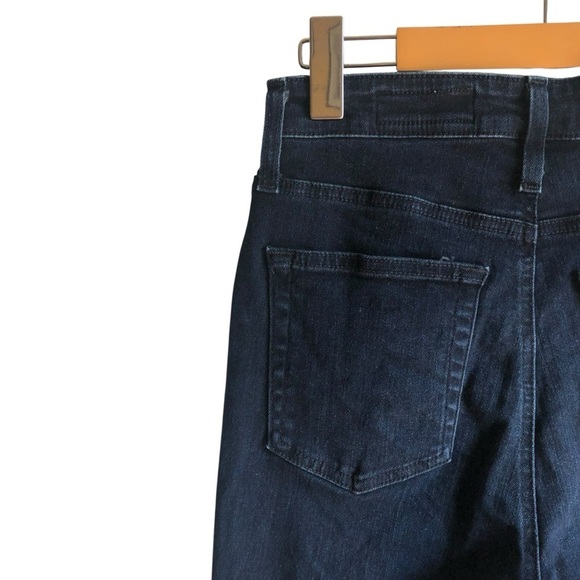 AG The Mila Ankle Sz 27 Super High Rise Skinny Frayed Crop Hem Dark Indigo Wash - Picture 9 of 16